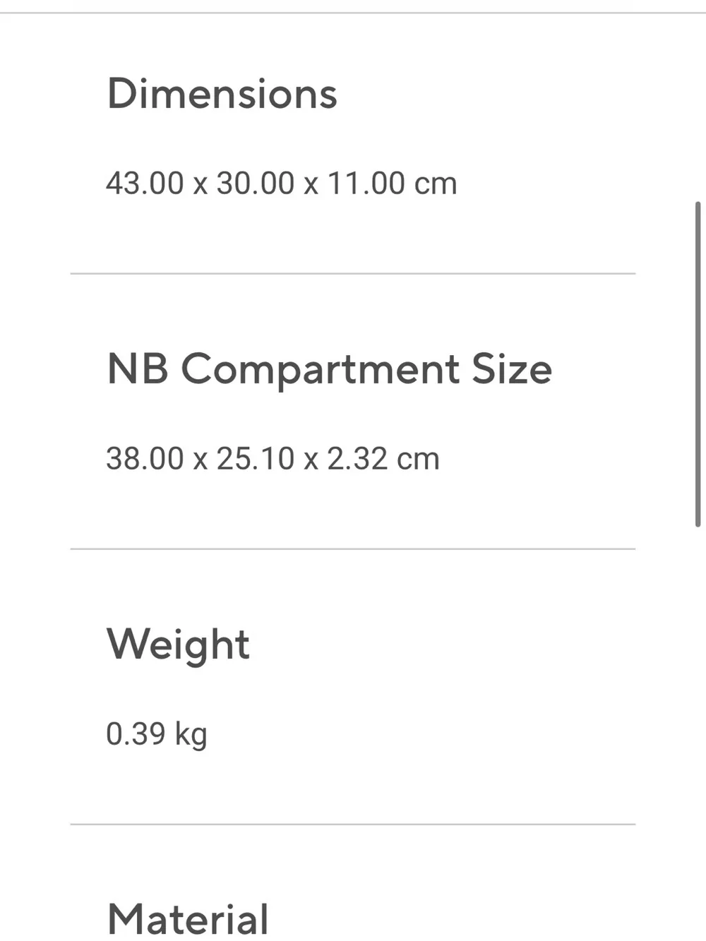 ASUS Grey Compact Backpack for laptops up to 15.6